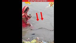 छठ पूजा में हुआ सबसे बड़ा चमत्कार😱 sanatanbharatdesh chathpuja chhathpuja shorts matarani [upl. by Maharva]