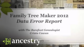 Family Tree Maker Reports  Ancestry [upl. by Hedvige]