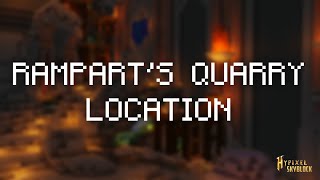 Hypixel Skyblock Dwarven Mines  Ramparts Quarry Location [upl. by Wake323]