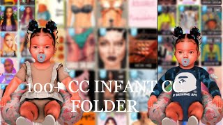 100  CC INFANT CC FOLDER  The Sims 4 [upl. by Rudd]