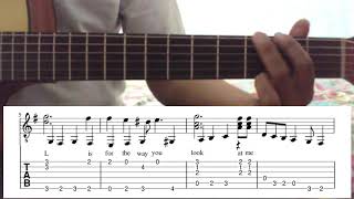 LOVE  Nat King Cole  Fingerstyle With Text and Tab [upl. by Neslund]