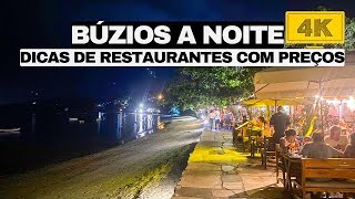 Como é Búzios RJ a noite Restaurantes Rua das Pedras Orla Bardot [upl. by Netfa242]