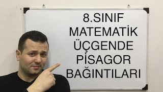 8 SINIF MATEMATİK ÜÇGENDE PİSAGOR BAĞINTISI KONU ANLATIMI 1 kadirhoca GEOMETRİ [upl. by Erelia]