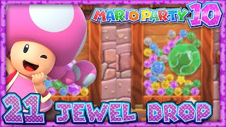 Mario Party 10 Part 21  Jewel Drop 4 Player [upl. by Gerda340]