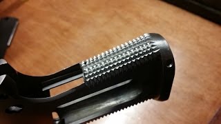 1911 Build 8 Commander 45 acp  Part 3  Rear Strap Checkering [upl. by Cave]