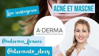 Live Dermato Drey pour ADerma  acné et mascné [upl. by Nawj]