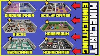 100 Minecraft EINRICHTUNG für das ganze Haus 🏠 GegenständeDekoBauideenMöbelLifehacks [upl. by Aizitel]