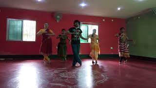 Kiye lo sajani Keli kadambo muleOdissi Dance diya By Debasish Pattnaik with Debnrutyam students [upl. by Eicul]