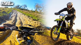 Full Enduro amp Motocross Track at a Muddy Greensands MCC  Whaddon  Husqvarna TE300i 4K [upl. by Ainigriv]