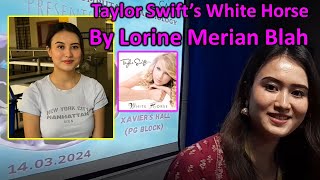 Taylor Swift White horse Mine Lorine Merian Blah Celosia St Josephs University Bengaluru [upl. by Alvie477]