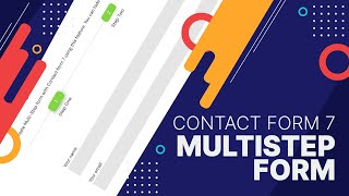 How to create a MultiStep form with Contact Form 7  StepbyStep Guide  Free WordPress Plugin [upl. by Marshal582]