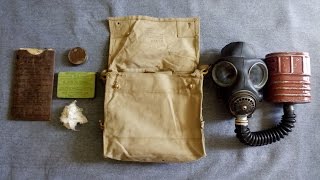 British Mk V GS Respirator in Indian Mk VII Haversack  1942 [upl. by Llednew916]