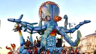 CARNEVALE DI VIAREGGIO 2024  Carro di prima categoria  Bonetti quotOctopus 50quot [upl. by Estas]