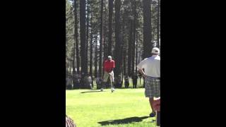 Michael Jordan Golf Swing at a Lake Tahoe Golf Tournament [upl. by Eyaj]