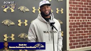 Hear from Ravens DC Zach Orr  Baltimore Ravens Practice November 14 2024 [upl. by Saber950]