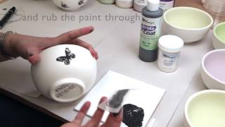 How to use silkscreens on ceramics [upl. by Hodosh]