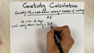 How to Find Out Gratuity  Gratuity Calculation Formula [upl. by Owades258]