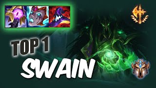 Wild Rift Swain mid TOP 1  S11 challenger ranked game  build [upl. by Gladis]