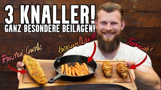 3 GEILE BEILAGEN vom Gasgrill  Grillbeilagen einfach schnell amp lecker  Rezepte [upl. by Radcliffe]