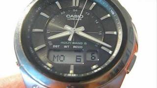 Casio LCWM150TD1AER Wave Ceptor titanium watch review [upl. by Sihun901]