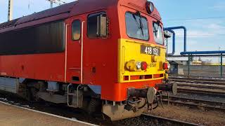 Sátoraljaújhely MAV Hungary Locomotive motor engine Pielstick [upl. by Kcirdderf]