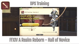 FFXIV Hall of the Novice  DPS Training  A Realm Reborn [upl. by Notelrahc8]