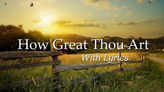 How Great Thou Art quotKaraokequot Low key for Female [upl. by Sirret907]