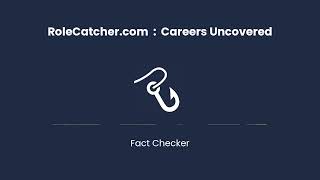 Fact Checker  Careers Uncovered [upl. by Eilsel729]