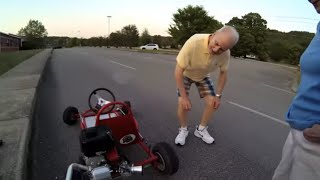 212cc Go Kart on Public Streets Reactions and Top Speed [upl. by Hey]