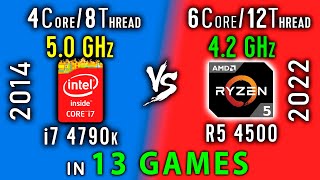 i7 4790k vs Ryzen 5 4500 Test in 13 Games or R5 4500 vs i7 4770k OC 5 GHz [upl. by Yecniuq97]