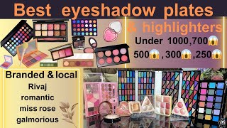 Affordable eyeshadow platehighlighterblushes😱😃100 pigmented reasonable platehighlighterblushe [upl. by Kaja]