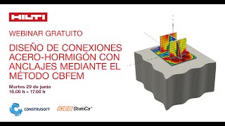 Diseño de conexiones acero hormigón con anclajes mediante el método CBFEM [upl. by Elin]