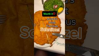 Tried the most famous schnitzel in world🍽️ schnitzel vienna food foodie travel figlmuller [upl. by Babara643]