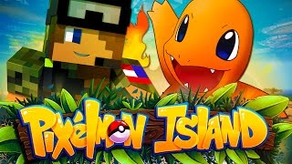 Pixelmon Island  Becoming a Pokemon Master  Episode 1 Minecraft Pokemon [upl. by Lathrop]