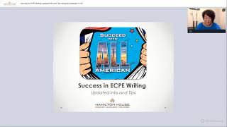 Webinar 17  ECPE Writing Updated Info and Tips Using All American C1C2 [upl. by Lucias]