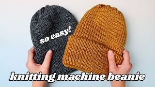 Knitting Machine Beanie Pattern Easy [upl. by Roxi]