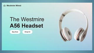 Headset Website Using HTML amp CSS  Headphone Website [upl. by Doralin]