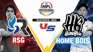 RSG PH vs HOMEBOIS  Game 1  ONE Esports MPL Invitational 2023 Day 4  Playoffs [upl. by Freed]