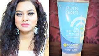 Oriflame Pure Skin 2in1 Face Wash and Scrub Review [upl. by Flora]