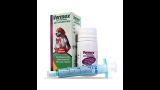 Vermífugo Oral Vermex 20ml Líquido Para Cães e Gatos Filhotes e Adultos [upl. by Attinahs925]