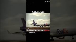 FedEx flight 80 game vs animation😔 fedex edit plane crash aviation [upl. by Sirromaj]