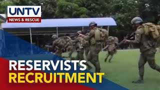 Enlistment process for recruitment of reservists in Metro Manila sought [upl. by Bryner]