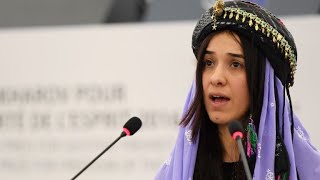 Yazidis celebrate their daughters Nobel prize [upl. by Acisej]