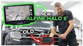 OLD Head unit gets Alpine Halo 9 UPGRADE In VW Amarok [upl. by Mailiw]