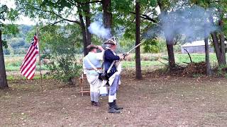 25th Continental Regiment Demonstration  Thomas Smith House Agawam Massachusetts [upl. by Summons348]