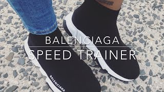 BALENCIAGA SPEED TRAINER UNBOXING amp REVIEW [upl. by Pruter]