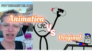 Animation VS Original 😂😂  1 [upl. by Ilera]