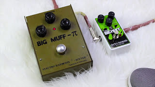 Big Muff shootout  Nano Bass Big Muff vs Green Russian  Sovtek [upl. by Arihay566]