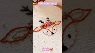 Tshirt Cute Embroidery 🥰 shortssushmitashand embroideryyoutubeshorts trendingshorts [upl. by Hpejsoj836]