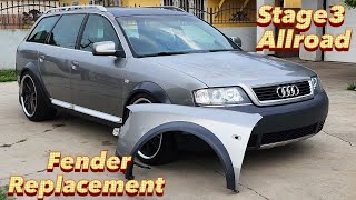 C5 Audi Allroad Front Fender Replacement [upl. by Lazos633]